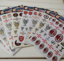  Football fans supplies Real Madrid Paris Arsenal Chelsea AC Milan Uven emblem sticker