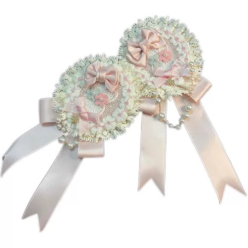 Оригинальная японская брошь, аксессуар с бантиком, стиль Лолита