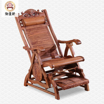 Hedgehog Violet Sandalwood Deck Chair Red Wood Ocean Flower Rocking Chair Flowers Pear Wood Chinese Carved Flowers Full Solid Wood Office Lunch Break Free Chair
