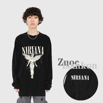 (Sitting and eating mountain air)Korean autumn and winter loose black sweater ins high street casual oversize jacket men and women