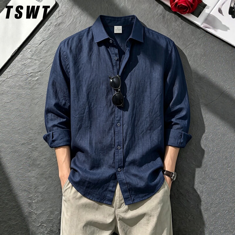 High-End Old Money Style Linen Sun Protection Long-Sleeved Shirt for Men, Spring and Autumn 2026 New Loose Casual Versatile Jacket for Men High-End Old Money Style Linen Sun Protection Long-Sleeved Shirt for Men, Spring and Autumn 2026 New Loose Casual Versatile Jacket for Men
