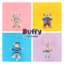 Cute paradise with Stella star wearing Dew rabbit pendant brooch hide and seek denim cartoon fluffy bag hanging female