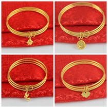 Gold Full Multi Loving Scissors Key Hangers Girls Fine Bracelet Rings Triple Student III Bell Wire Bracelet Brass Gold Plated