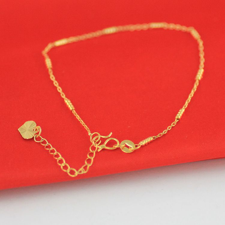 Vòng tay mỹ Phụ nữ Đồng thau mạ vàng Trang trí B64 Euro Coin Cát Vàng Trang sức Nước Sóng Chuỗi Chuỗi Hộp Vòng tay Thế hệ vòng tay bạc nam