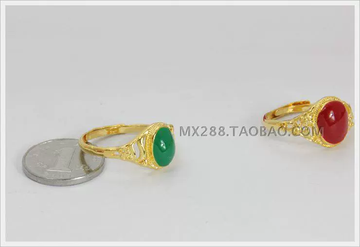 Nhẫn nữ mạ vàng A8 Nhẫn vàng Mạ nhẫn Ruby Ring Ngọc lục bảo Nhẫn cát Vàng nhẫn cặp vàng
