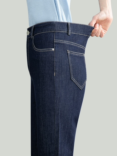 雅思诚 Тонкие прямые свободные джинсы, летние штаны, не выцветает, по фигуре, подходит для подростков