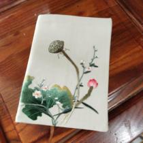 Han Mo Ji hand embroidered Su embroidery book jacket intangible cultural heritage gift detachable exquisite diary hand account book handmade book for friends