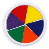 Красивая раскраска пальцев в детском саду, рисовать чернила, тарелка для печати ладонь, пигмент, пигмент, плужинка для детской печати потирания