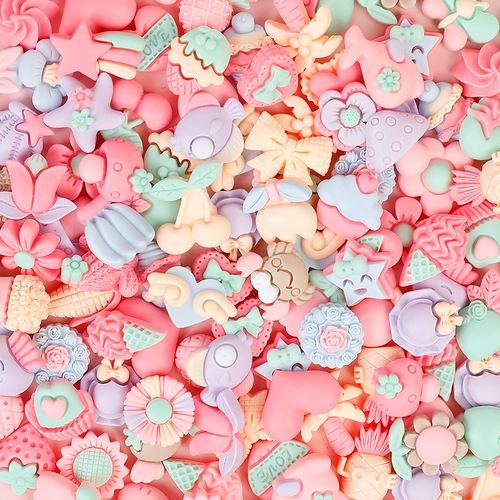 Мультяшные клейкие шпильки для волос, аксессуар, чехол для телефона, украшение для ногтей с аксессуарами, набор материалов ручной работы, «сделай сам»