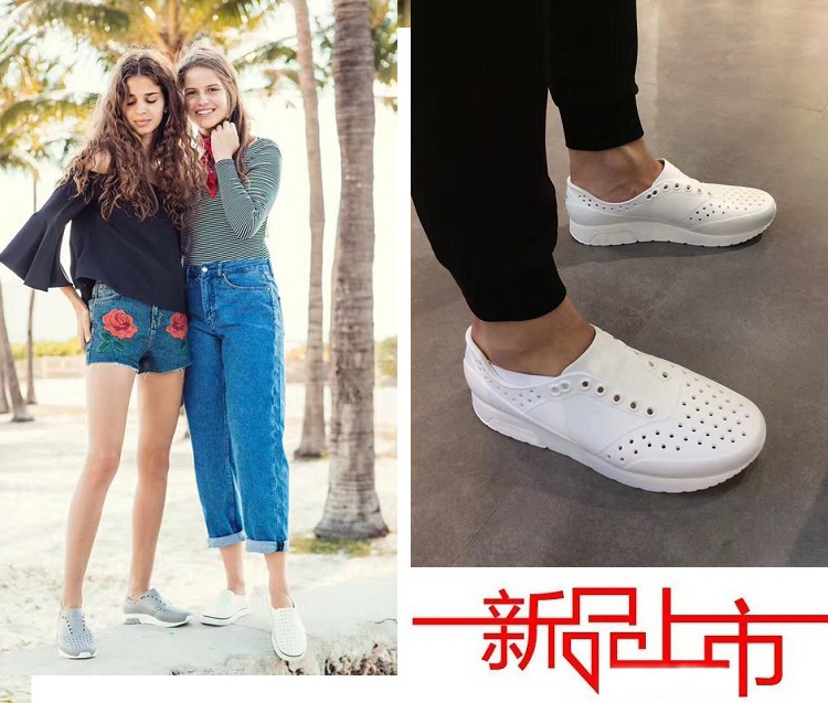 Giày lỗ nam và nữ mùa hè mới chống trượt Baotou đôi giày đi biển hoang dã đôi giày thể thao hoang dã dép sandal nam