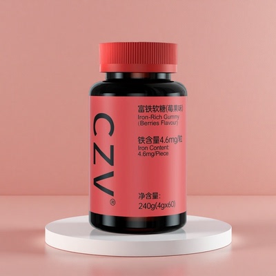 【CZV】补气血富铁软糖60粒/瓶