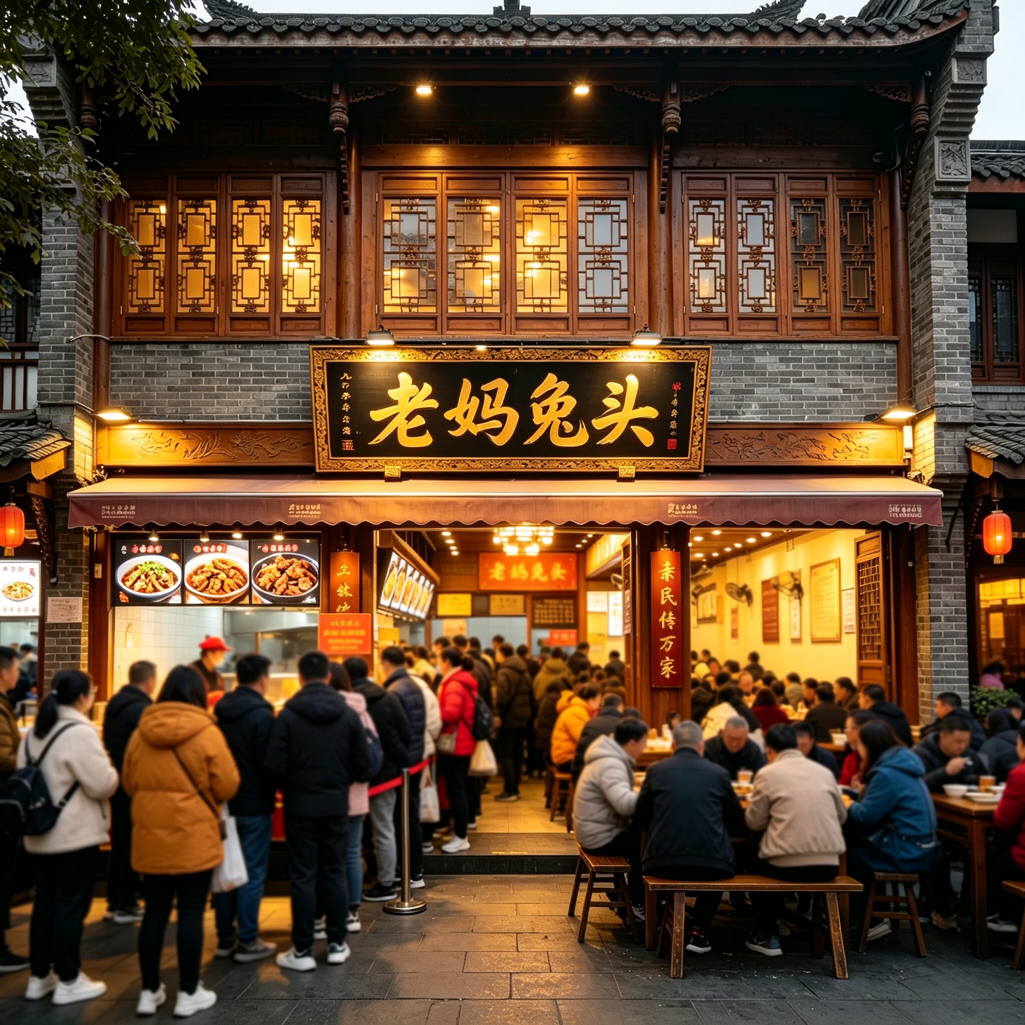 成都特产老妈兔头双流总店的LOGO