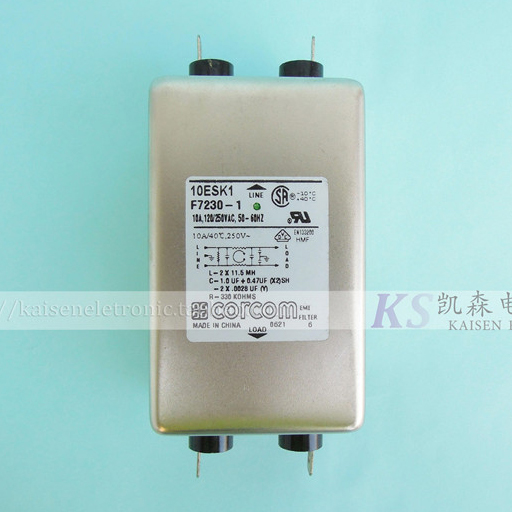 10ESK1 SK series F7230 6609035-9 Corcom 10A anti-interference electromagnetic radiation filter