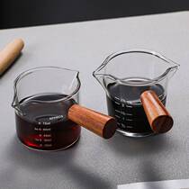 6 Styles Heat-resisting Glass Espresso Measuring Cup Double