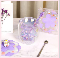 Cherry Powder Household Transparent Insulation Glass Water C