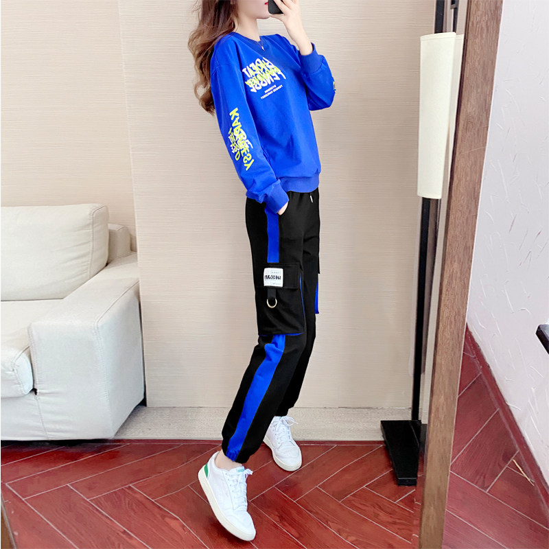 2022 Spring autumn new work clothes Pants Casual Sports Suit Women Loose thin and running Dancing the Yanpie Two sets