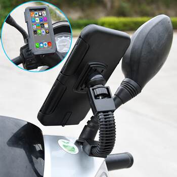 Motorcycle mobile phone navigation holder outdoor riding takeaway