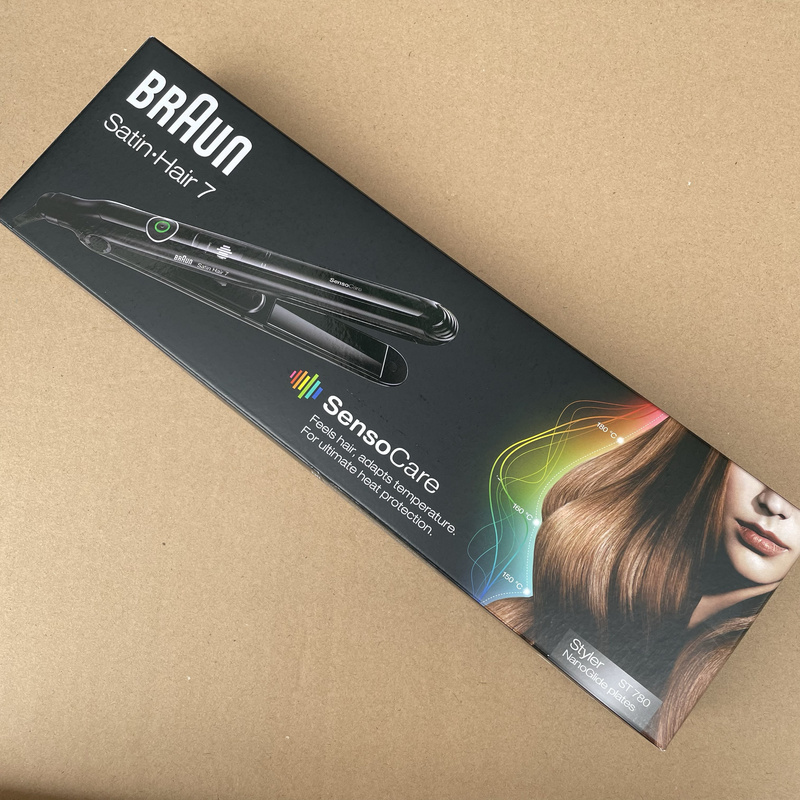 Braun St550/780 730 Negative Ion Hair Straightener Ceramic Flat Iron for Bangs and Inward Curls, Does Not Damage Hair Braun St550/780 730 Negative Ion Hair Straightener Ceramic Flat Iron for Bangs and Inward Curls, Does Not Damage Hair