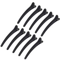 10PCS Professional Hairdressing Salon Hairpins Black Plastic
