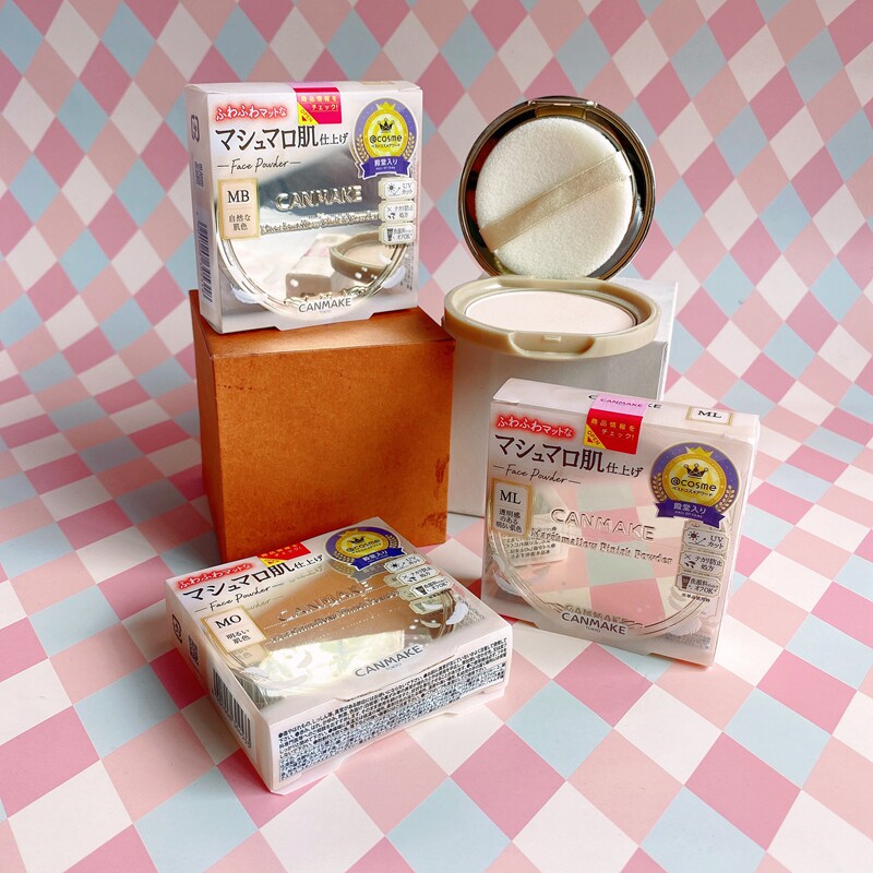 Japan canmake Ida cut sister marshmallow powder cake loose powder oil control concealer long-lasting honey powder makeup powder