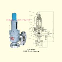 YOY Yongyi safety valve A42Y H W-160 320C P R spring full open closed high pressure safety valve 50