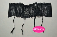 Garter gợi cảm mở rộng ren sang trọng hàng dài khóa vớ ren đầy đủ với ba màu 18 nhân dân tệ Q2770 dây nịt bít tất phối ren nơ màu trắng