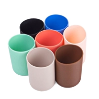 Bến cảng ấm chống tróc và bảo vệ mùa thu bảo vệ di động nắp cốc nước silicone tay áo chống vỡ phổ tay áo cách nhiệt - Tách bình hút nước cho bé