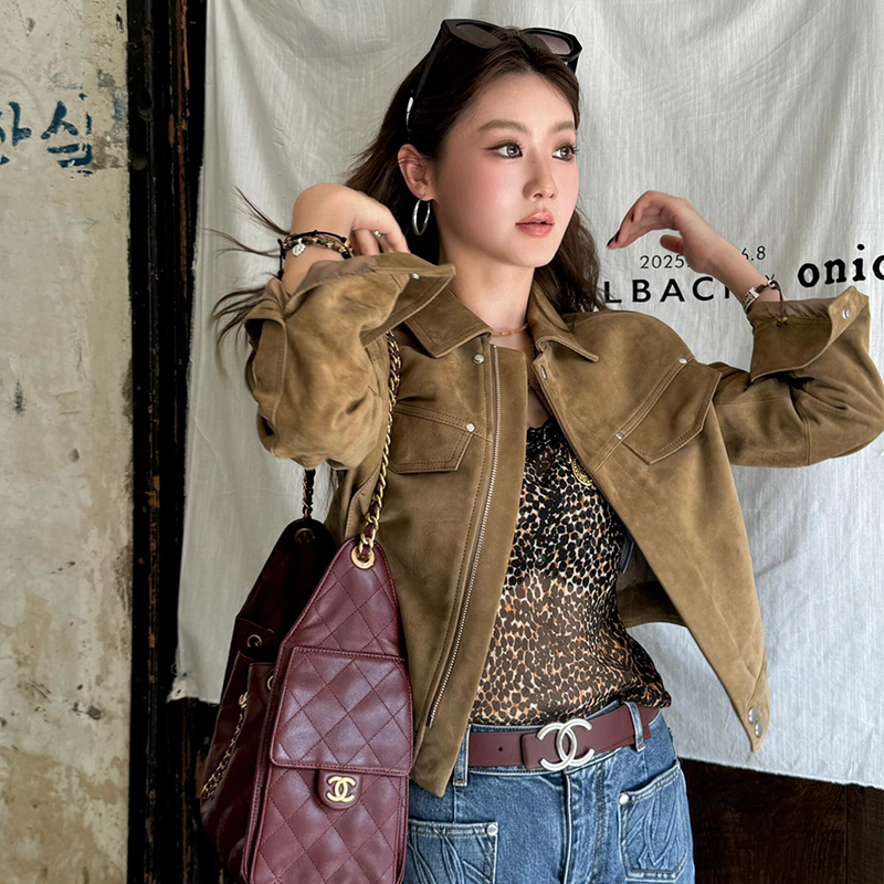 Suede Jacket for Women 2026 New Early Autumn Thin Jacket, Very Stylish Short Jacket, Early Autumn Casual Korean Chic Style Suede Jacket for Women 2026 New Early Autumn Thin Jacket, Very Stylish Short Jacket, Early Autumn Casual Korean Chic Style