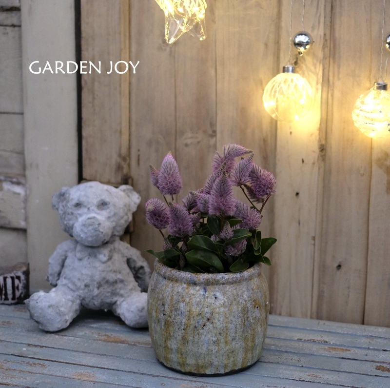 Fall in love with garden New products) Foreign trade tail Single Upper Glaze Flowerpots Super Practical 100 Lap Fat Jars Non-Partial