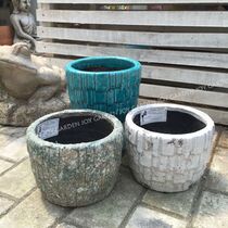 Fall in love with the garden) Foreign trade tail goods glazed flower pot