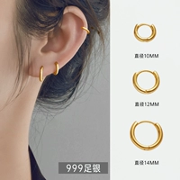 Золотые серьги, серебро 999 пробы, коллекция 2023