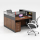 사무실 책상과 의자 조합 심플하고 모던한 직원 부스 2 6 4 4인 흰색 사무실 책상