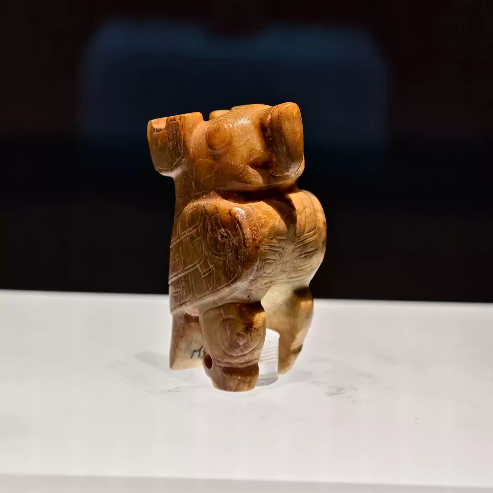 老玉古玉高古玉齐家文化文化期和田玉玉琮芯玉手握