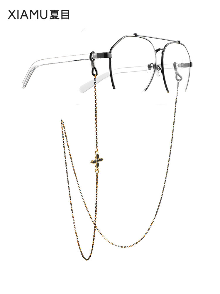 Metal glasses chain Korean retro hanging neck Simple fashion glasses chain Non-slip lanyard Sunglasses reading glasses chain