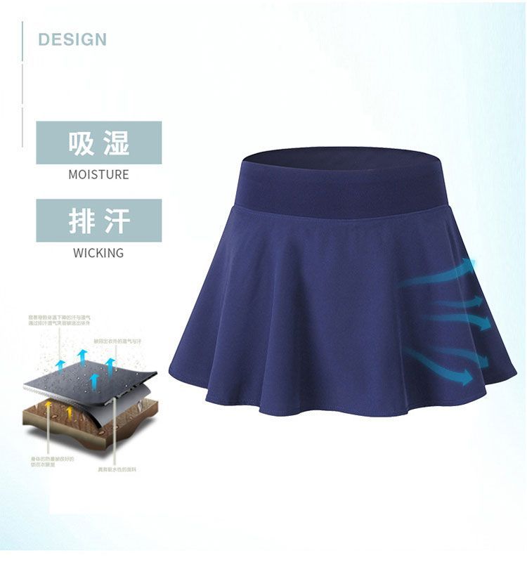 Quần vợt thể thao MUJI hip hop quần chống ánh sáng nữ chạy nhanh khô giả hai eo cao kéo dài yoga nhảy - Trang phục thể thao áo khoác nữ thể thao