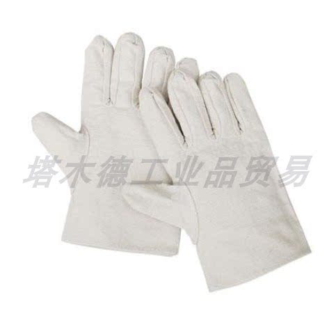 帆布手套 耐磨 电焊工防护用品 劳保防护用品