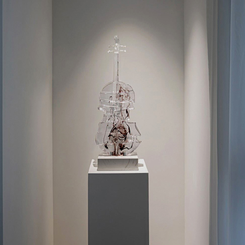 Simple Violin Sculpture Ornaments, Floor-Standing Artwork, Hotel Club, Music Restaurant, Model Room, Modern Decorations Simple Violin Sculpture Ornaments, Floor-Standing Artwork, Hotel Club, Music Restaurant, Model Room, Modern Decorations