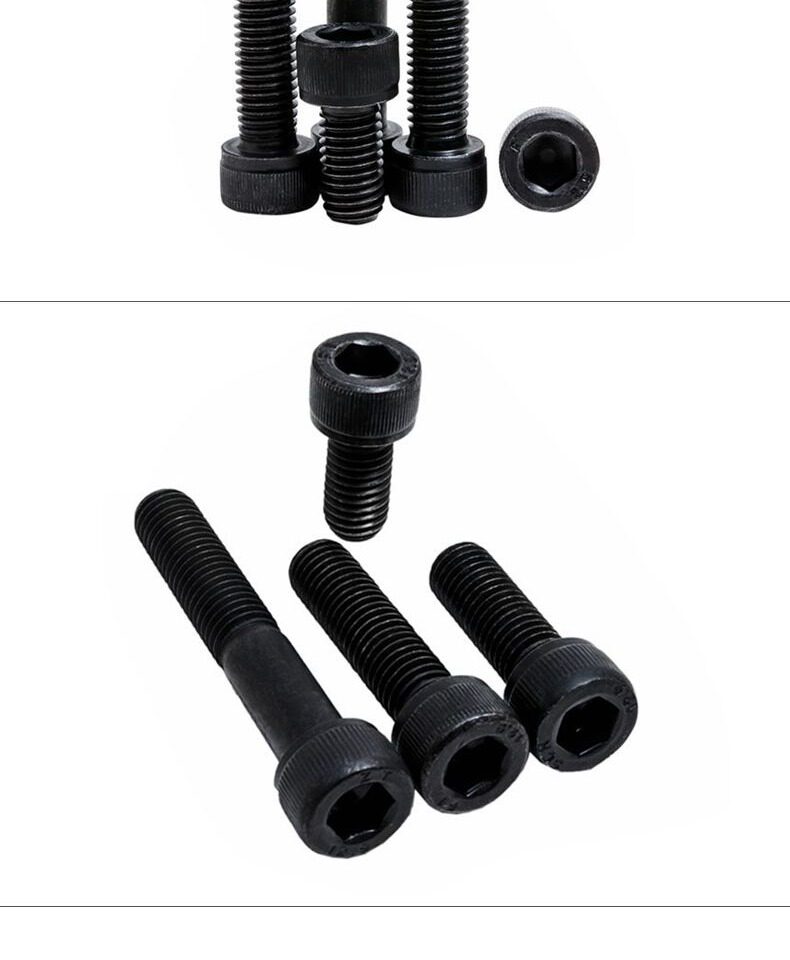 Винт 12.9级反牙内六角黑912高强度内六角反丝螺钉m5m6m8m10m12m14m16 Strong