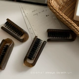 Портативная кудрявая расческа из воскового агата для путешествий