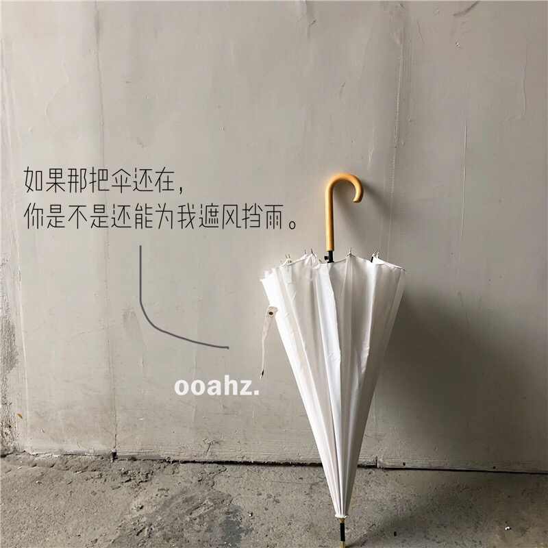 ooahz Healing white suitable for taking pictures ~ Solid color ins long handle umbrella men and women solid wood handle wedding umbrella windproof