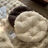 Linen round futon cushion thickened pillow tatami