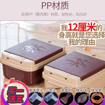 Dwarf thick household small tea bucket garbage plastic tea bucket waste water bucket to send pipe tea slag bucket