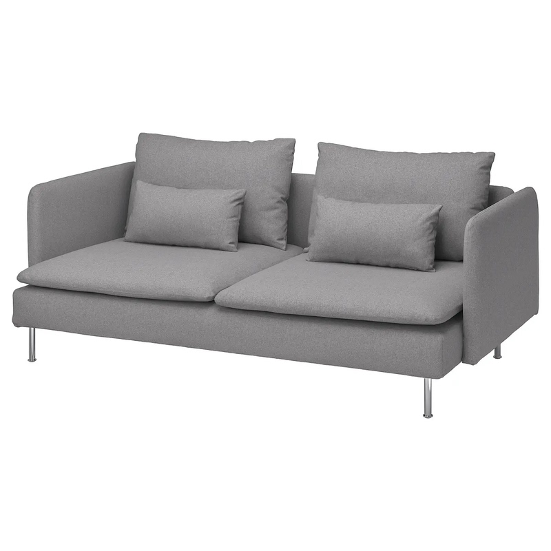 Ikea Soderhan Three-Seater Sofa Tony Rud Gray Detachable Living Room Fabric Leisure Sofa Ikea Soderhan Three-Seater Sofa Tony Rud Gray Detachable Living Room Fabric Leisure Sofa