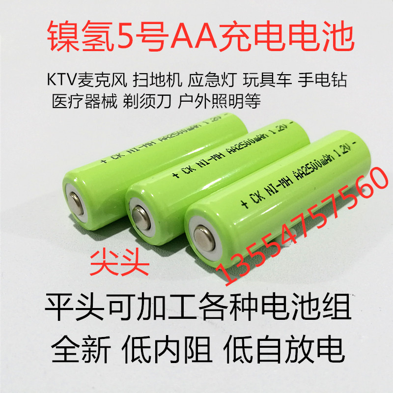 Technic Ni-MH 5 AA rechargeable battery 2500mAh 1 2VKTⅤ microphone camera toy car