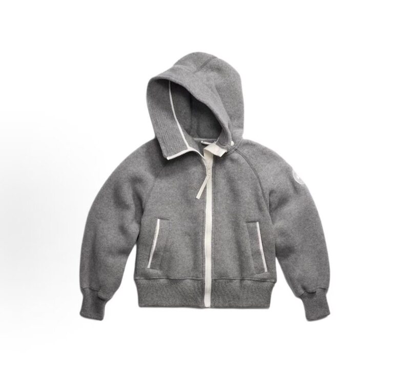 Canada Goose Chilliwack White Label Zip-Up Bomber Jacket Fleece Jacket