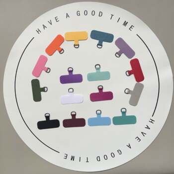 Factory direct sales curing cloth one-piece anti-lost mobile phone gasket mobile phone lanyard gasket nylon gasket strong