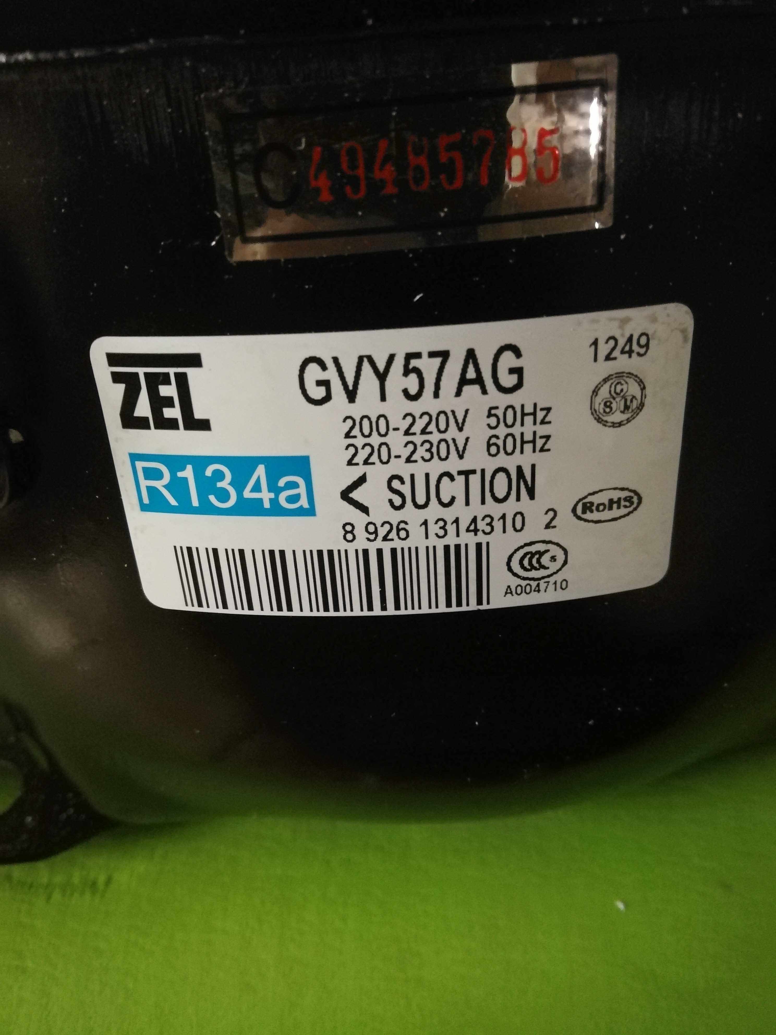 Brand new original Zanussi GVY57AG GVY57AA Refrigerator freezer compressor R134A