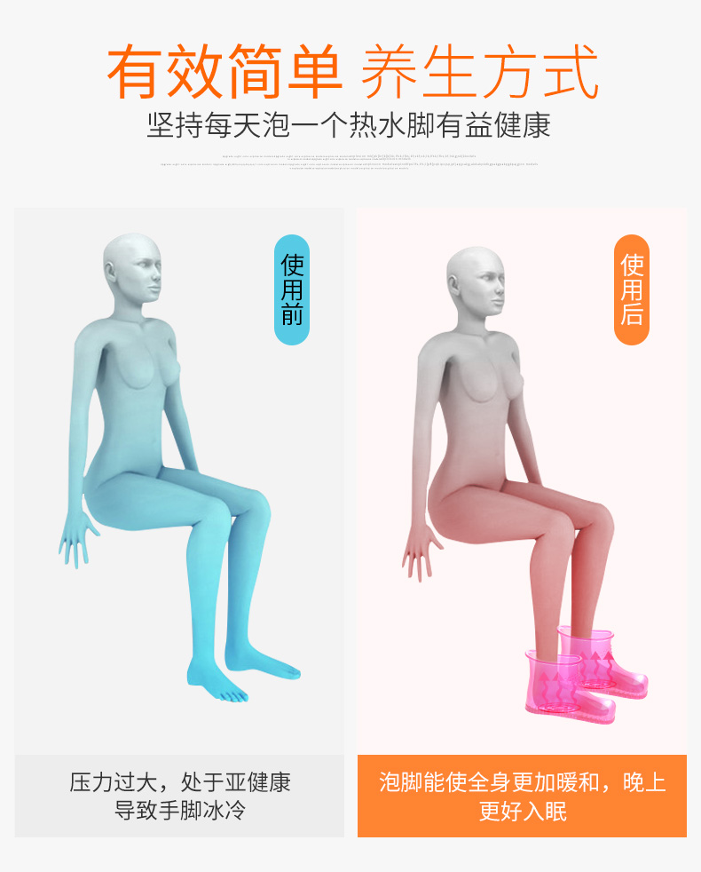 井柏然推荐 倍喜多 泡脚鞋 泡脚同时可走路 图2