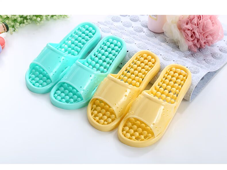 Nam dép mùa hè nữ mùa hè tắm trong phòng tắm chống trượt đáy mềm Hàn Quốc dép dễ thương và dép đi trong vài trong nhà nhà streak - Trang chủ dép nam đi trong nhà