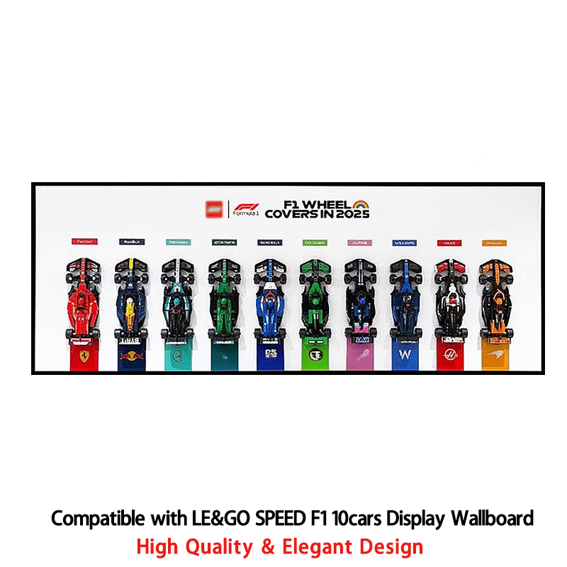 New Super Racing Car F1 Team Speed Boys' Sports Car Suitable for Lego Wall-Mounted Photo Frame Background Board Building Block Car